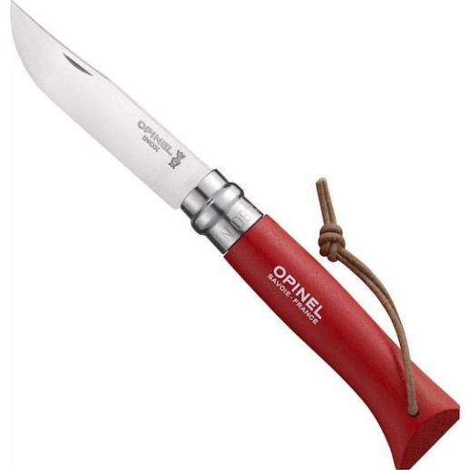 OPINEL Baroudeur inox No.8 - κόκκινο
