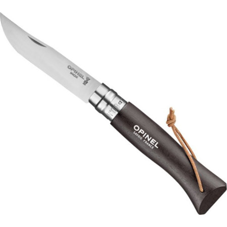 OPINEL Baroudeur inox No.8 - μαύρο καφέ