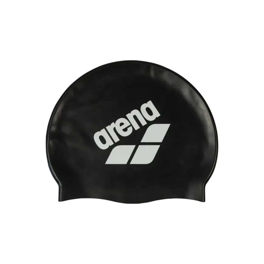 ARENA Σκουφάκι Κολύμβησης Σιλικόνης "Big Logo" - Μαύρο