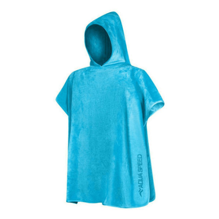 Μπουρνούζι Πόντσο Μικροϊνών Παιδικό Aqua Speed Kids Poncho Light Blue 145-02