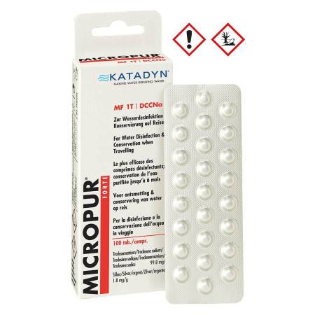 Ταμπλέτες καθαρισμού νερού KATADYN Micropur Forte (100 τεμ)