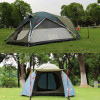 AlpinPro Earth 3 Σκηνή Camping Igloo Ορειβασίας Μαύρη 4 Εποχών για 3 Άτομα Αδιάβροχη 3000mm 210x180x120εκ.