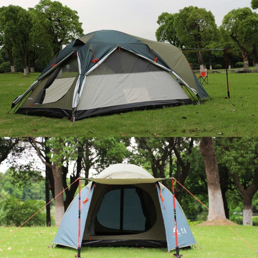 AlpinPro Earth 3 Σκηνή Camping Igloo Ορειβασίας Μαύρη 4 Εποχών για 3 Άτομα Αδιάβροχη 3000mm 210x180x120εκ.