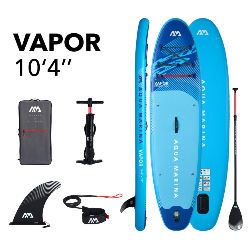 Aqua Marina Vapor 10'4" Φουσκωτή Σανίδα SUP με Μήκος 3.15m Μπλε