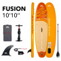 Aqua Marina Fusion Φουσκωτή Σανίδα SUP με Μήκος 3.3m Πορτοκαλί