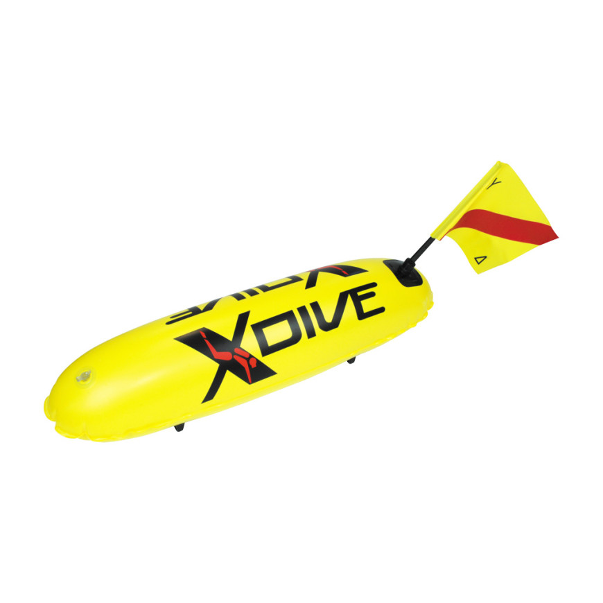 XDive Σημαδούρα Τορπίλη Μονού Θαλάμου PVC 0.4mm Κίτρινο