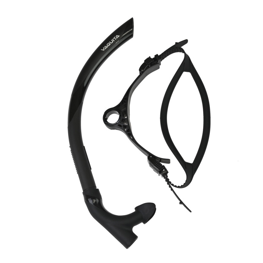 ΚΕΝΤΡΙΚΟΣ ΑΝΑΠΝΕΥΣΤΗΡΑΣ Κολύμβησης Vaquita Elite Pro Μαύρο