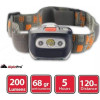 AlpinPro Φακός Κεφαλής LED IPX4 με Μέγιστη Φωτεινότητα 200lm