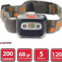 AlpinPro Φακός Κεφαλής LED IPX4 με Μέγιστη Φωτεινότητα 200lm