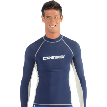 Ανδρικό RASH GUARD Μακρύ Μανίκι Μπλε