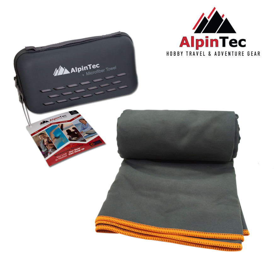 Πετσέτα ALPINTEC Microfiber DryFast 75×150 - Cool Grey