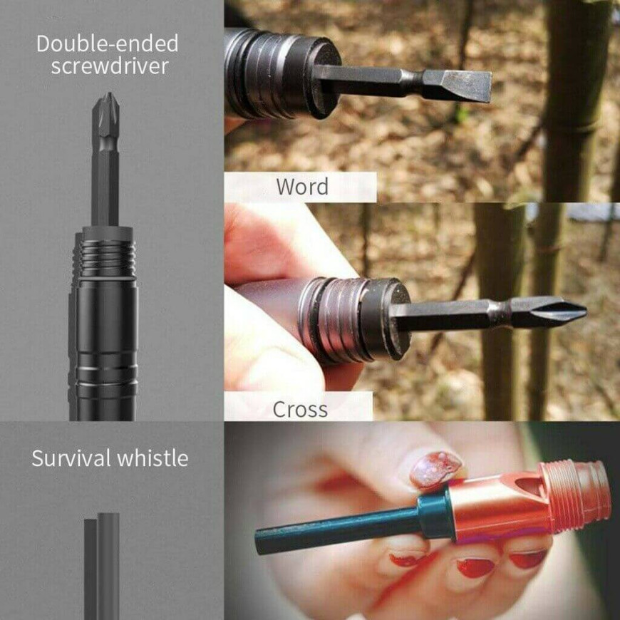 Μπατόν-Πολυεργαλείο Επιβίωσης Tactical Trekking Pole