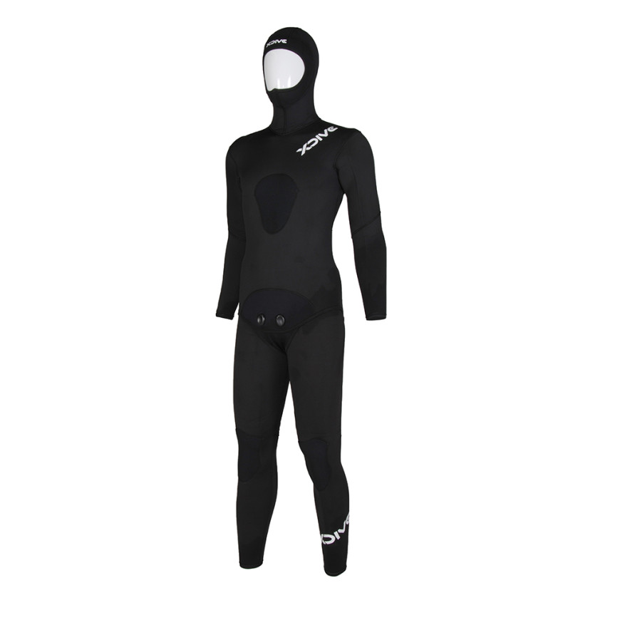 XDive Grafit Στολή Κατάδυσης 3mm Ξυρισμένη με Επιστήθιο όπλισης Μαύρη