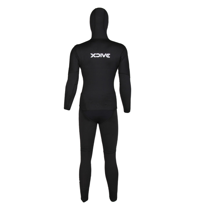 XDive Grafit Στολή Κατάδυσης 3mm Ξυρισμένη με Επιστήθιο όπλισης Μαύρη