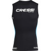CRESSI GUARDIAN γυναικείο γιλέκο με φερμουάρ για κολύμβηση και θαλάσσια σπορ, neoprene 2mm Μαύρο/Γαλάζιο