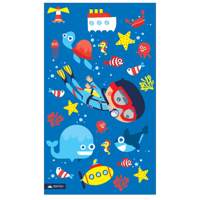 Πετσέτα ALPINTEC Microfiber DryFast Kids 70×120 Diving