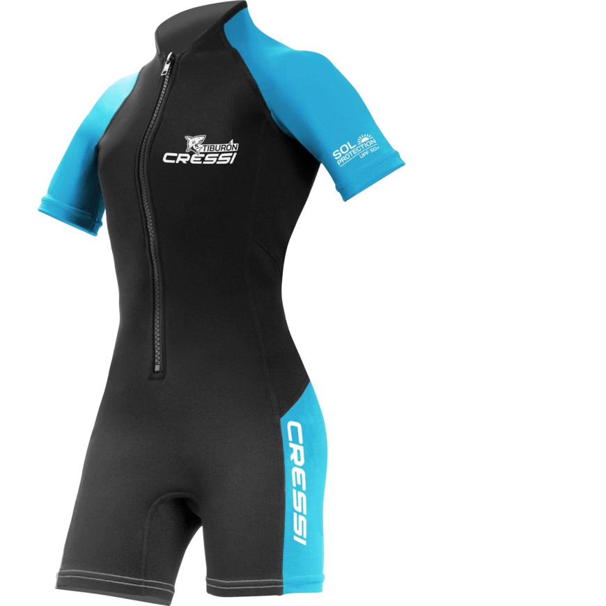 CRESSI TIBURON LADY Στολή Κολύμβησης και Watersports από Neoprene 2mm Μαύρο/Γαλάζιο