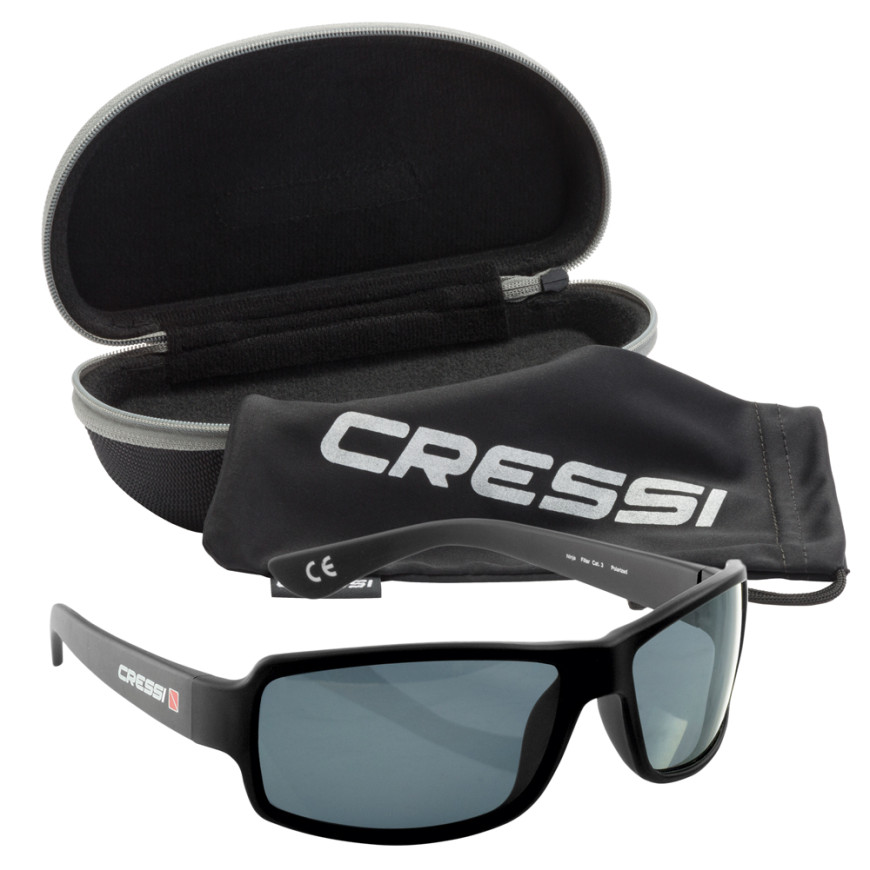 ΓΥΑΛΙΑ ΗΛΙΟΥ CRESSI NINJA FLOATING Shiny Μαύρο