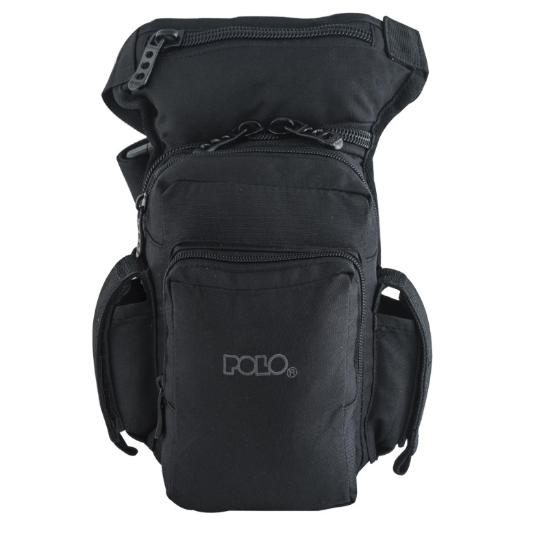 Polo Waist Bag Side Gun Στρατιωτικό Τσαντάκι Μηρού από Cordura Μαύρο 3lt