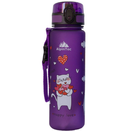 Παγούρι ALPINTEC Kids 500ml cats - μώβ