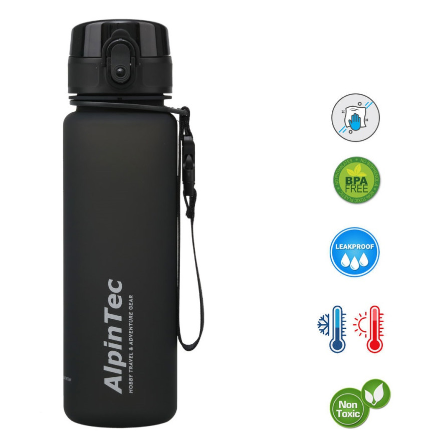 Παγούρι ALPINTEC 500ml - μαύρο