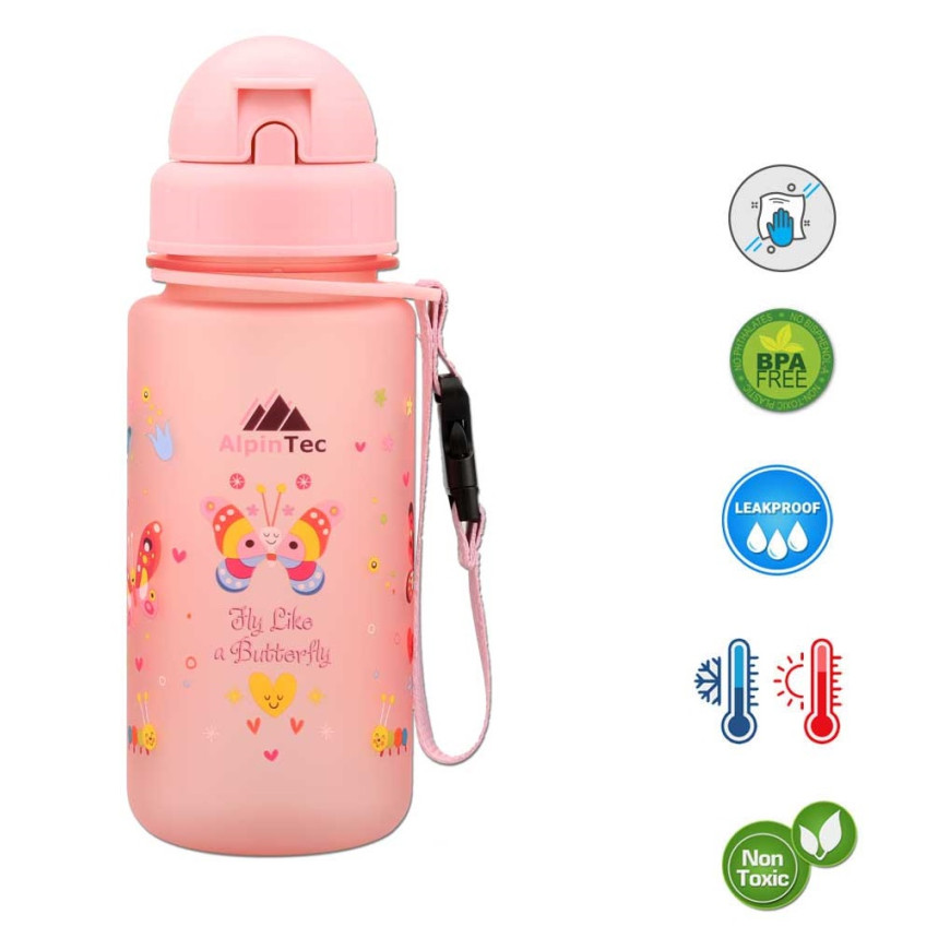 Παγούρι ALPINTEC 400ml Butterfly - flamingo