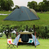 AlpinPro Earth 4 Σκηνή Camping Igloo Ορειβασίας Πράσινη 4 Εποχών για 4 Άτομα Αδιάβροχη 3000mm 240x210x130εκ.