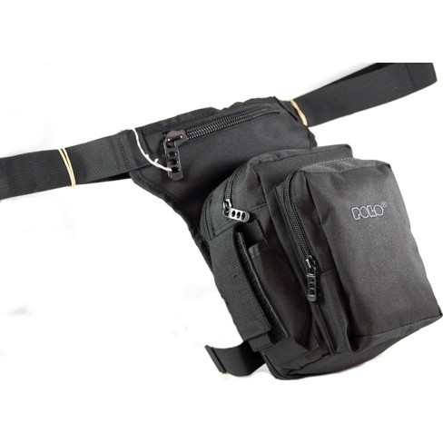 Polo Waist Bag Side Gun Στρατιωτικό Τσαντάκι Μηρού από Cordura Μαύρο 3lt